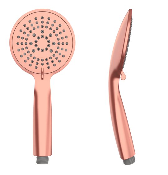 Ein Duschkopf in rosegold aus der Serie Young