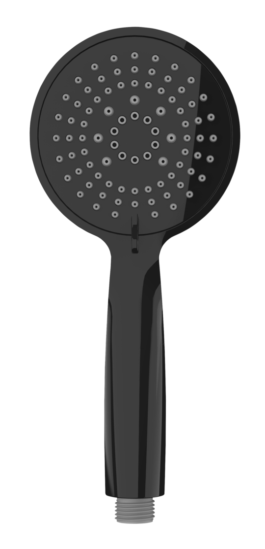 Der Duschkopf in schwarz aus der Serie Young