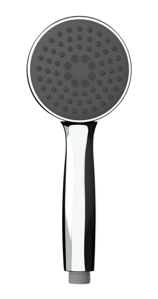 Ein Duschkopf in Chrom von WENKO aus der Basic Linie