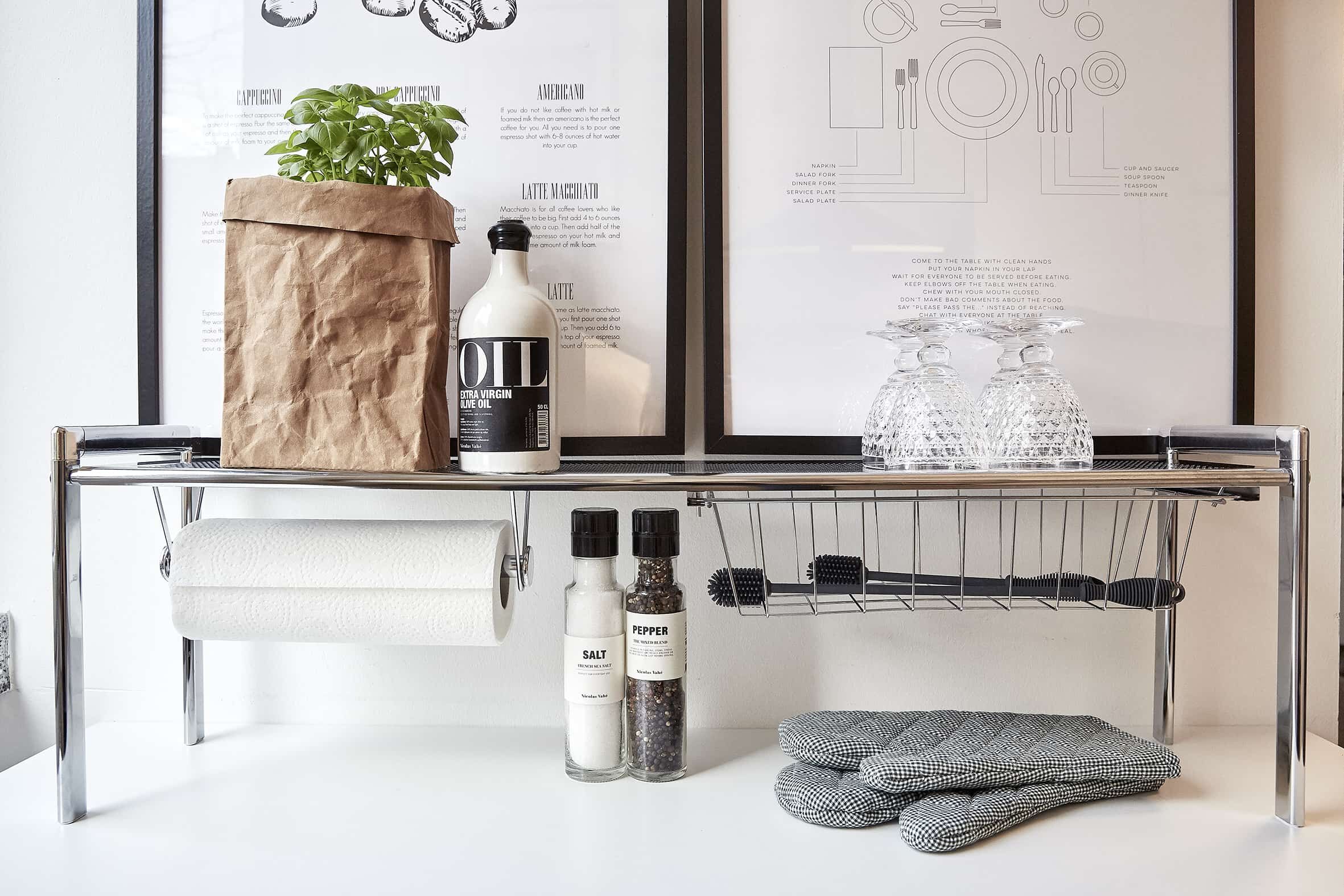 Stilvolle Aufbewahrung zum Verstauen und Aufbewahren.