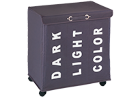 Ein Wäschesammler in Grau