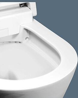 Die randlose Keramik der smart toilet von WENKO