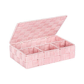 WENKO Wohnen Aufbewahrungskorb rosa