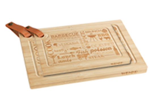 WENKO Küche Steakbrett Bambus