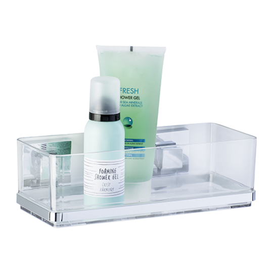 Die Wandablage Quadro aus Edelstahl aus dem Vacumm Loc System