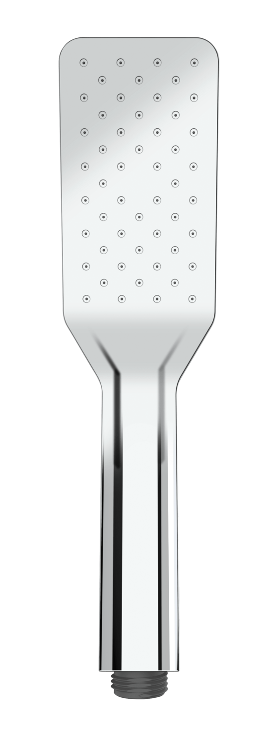 Ein Duschkopf mit automatischer Reinigungsfunktion in Chrom