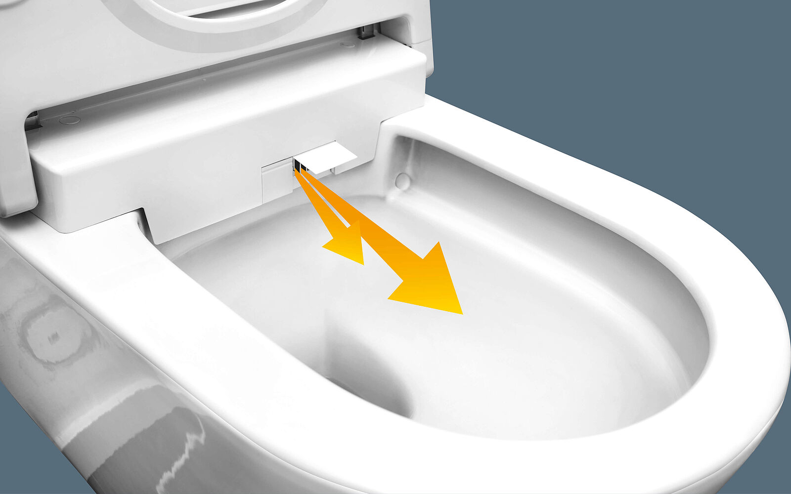 Die smart toilet von WENKO im Trocknen Modus