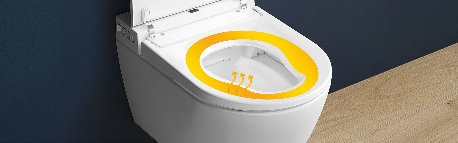 Die beheizbare WC-Brille der smart toilet von WENKO
