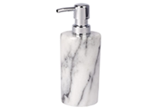 Ein Seifenspender aus echtem Marmor