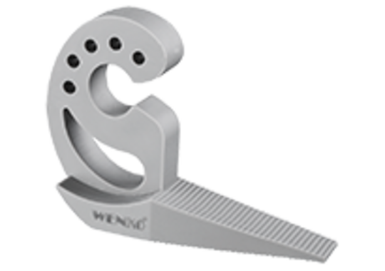 Ein Türstopper in Grau