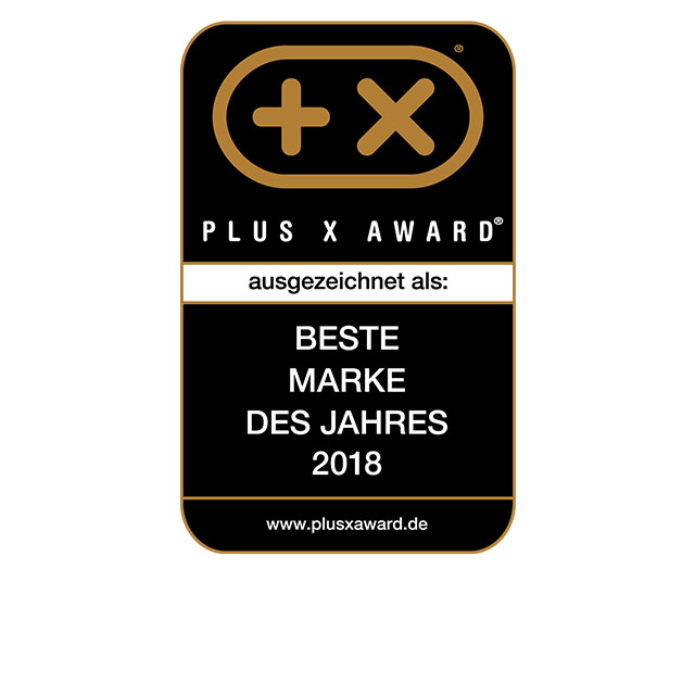 Das Logo des Plus X Award 2018