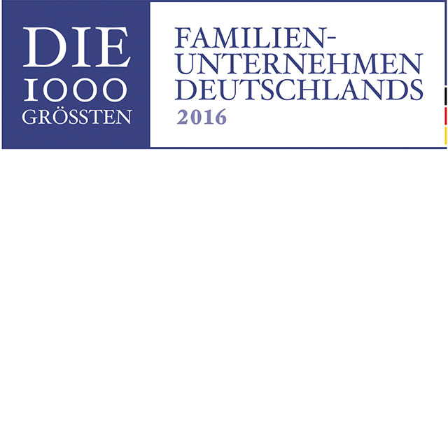 Das Logo der 1000 größten Familienunternehmen Deutschlands 2016