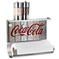 WENKO Küchenaccessoires Küchenrollenhalter Kult-Marke Diner-Look Coca-Cola