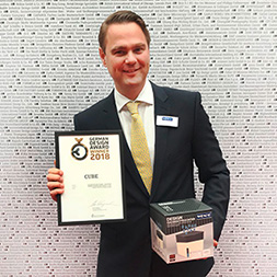 Niklas Köllner mit dem German Design Award